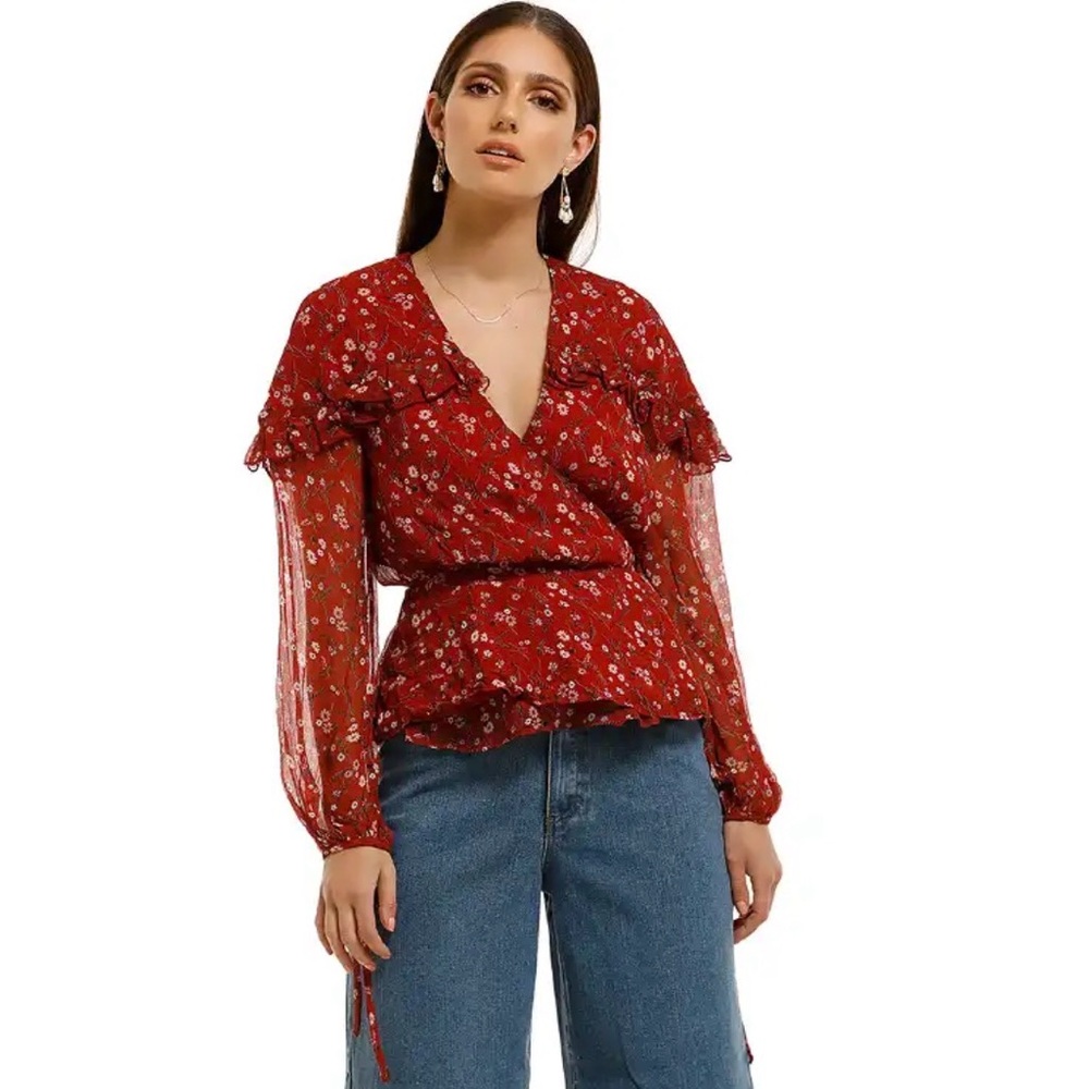 NWT Stevie May Sweet Caroline Top Size L